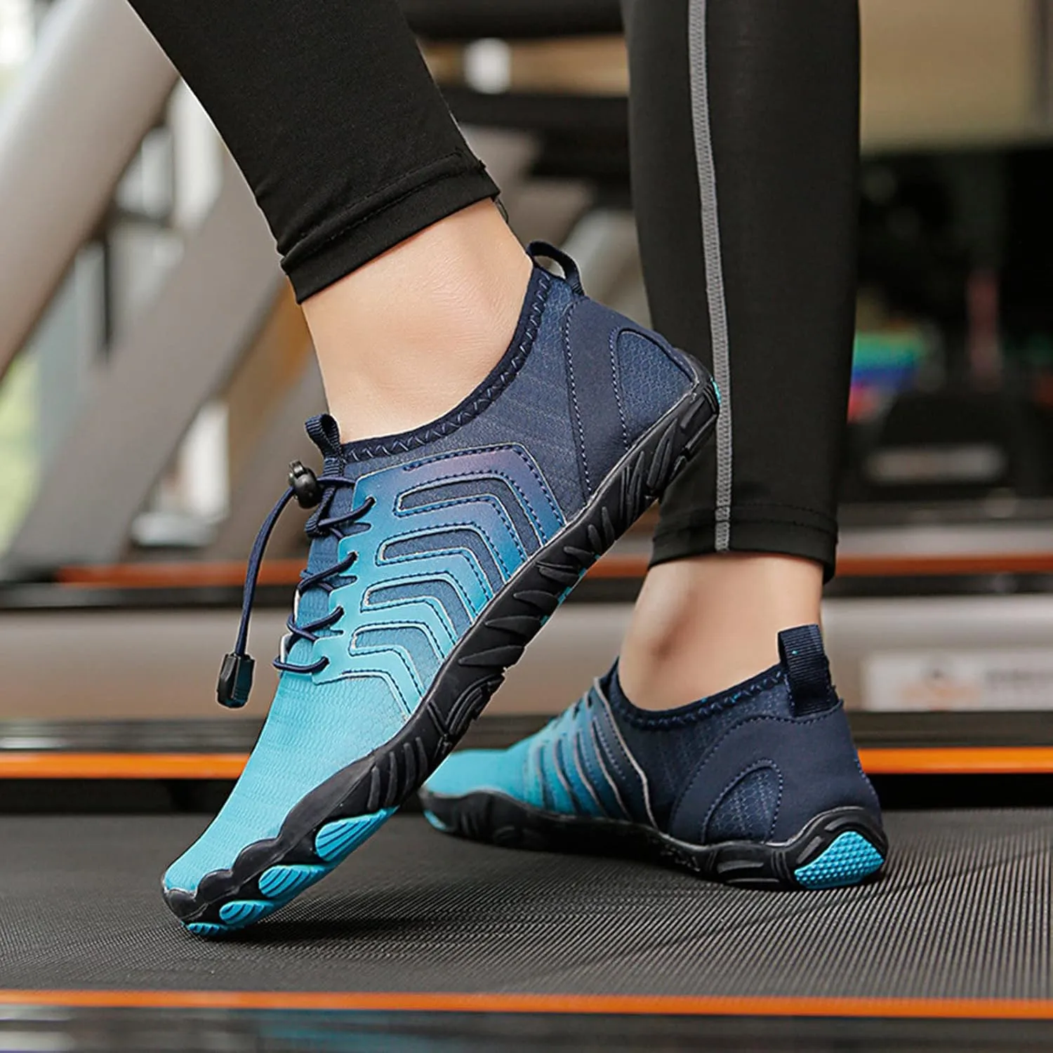 Barefoot Water Shoes for Men Women Mens Non Slip Quick-Dry Water Hiking Shoes Wading Diving Sand Volleyball Shoe Rock Climbing Shoe Comfy Thick Sole Indoor Fitness Footwear