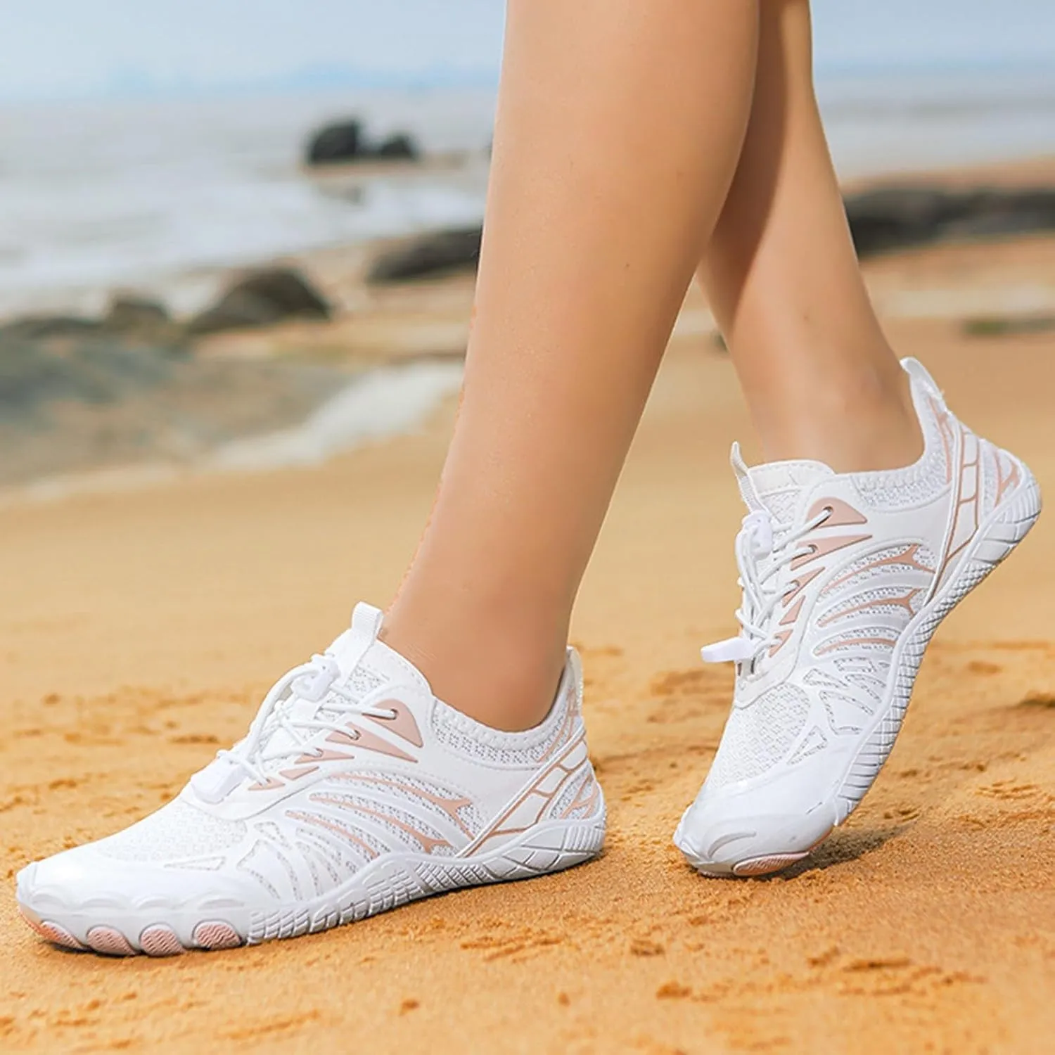 Lightweight Water Shoes for Women Men Quick Drying with Drainage, Minimalist Comfortable Hiking Barefoot Water Shoes, Outdoor Swim Fishing Sneakers