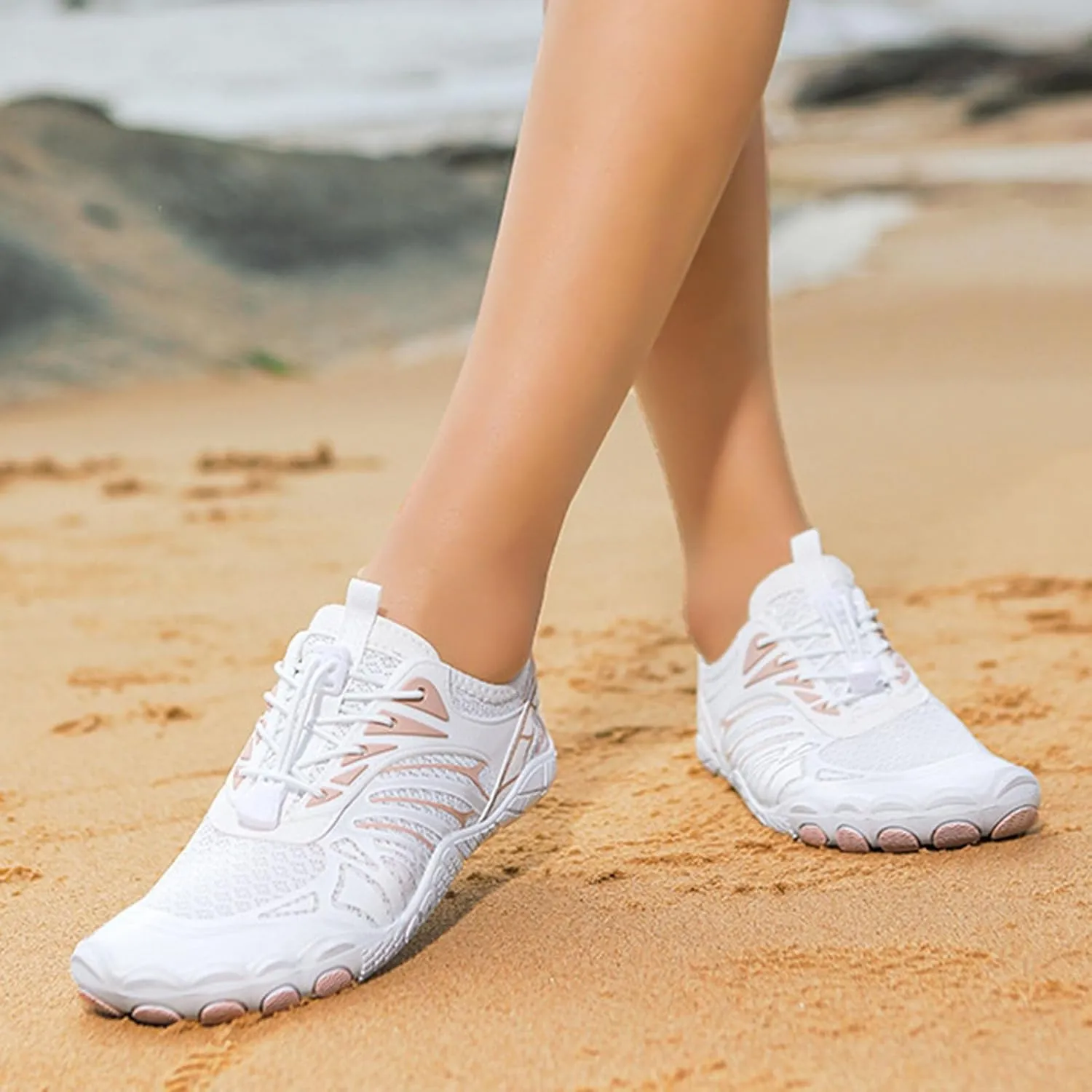 Lightweight Water Shoes for Women Men Quick Drying with Drainage, Minimalist Comfortable Hiking Barefoot Water Shoes, Outdoor Swim Fishing Sneakers