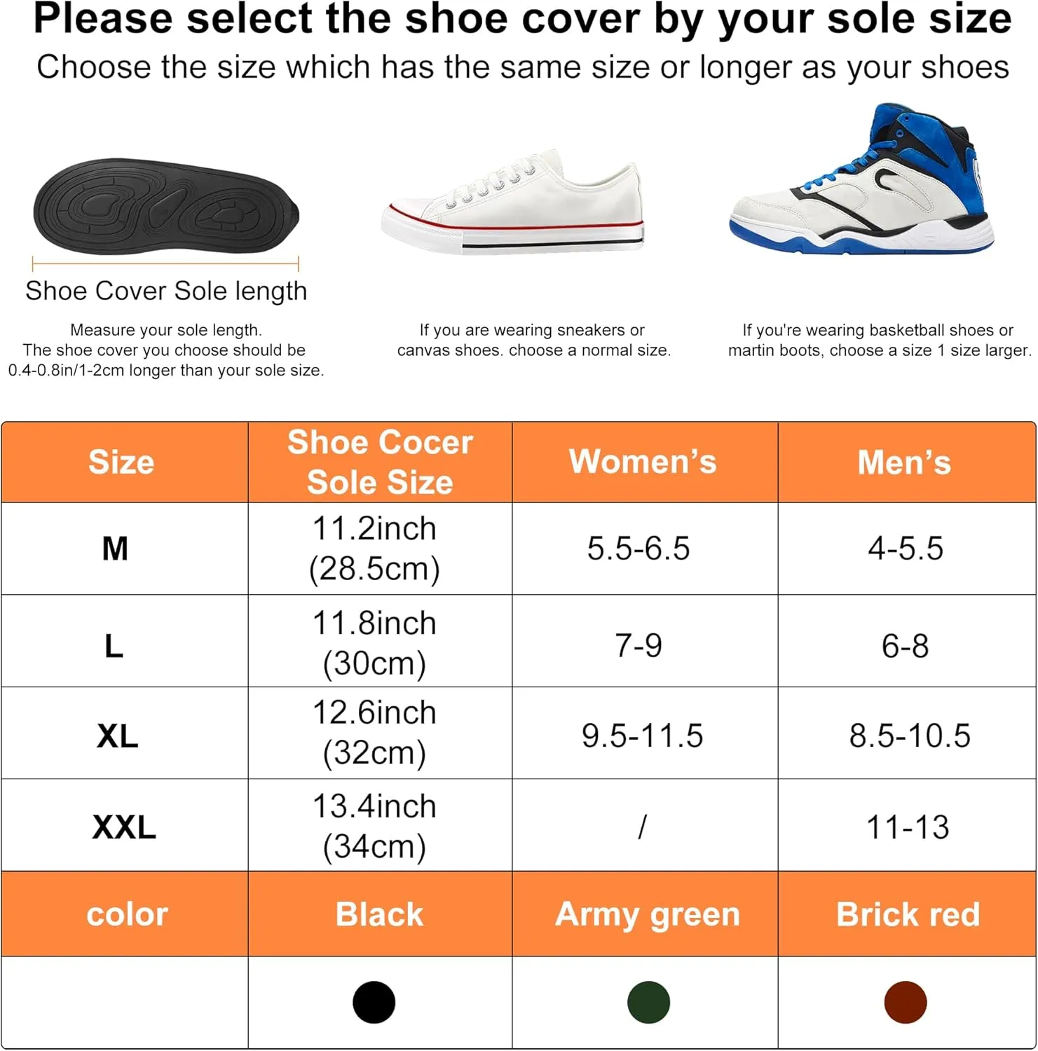 Rain Shoe Covers Waterproof Rain Boot Shoe Cover for Men and Women (Purplish Red, XL)