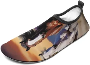 Running Horses Water Shoes for Women Men Quick-Dry Non Slip Barefoot Aqua Socks Swim Rock Climbing Pool Shoes Socks Sports Shoes Athletic Must Haves Outdoor Gear